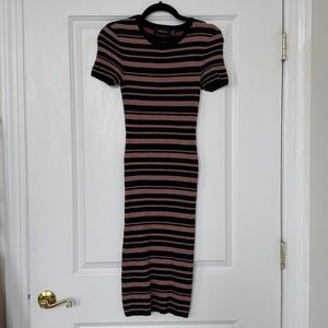 MINKPINK Black and Pink Knit Dress
